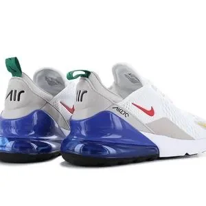 Nike | Shoes | Nike Air Max 27 Shoes White Royal Blue  display picture 3
